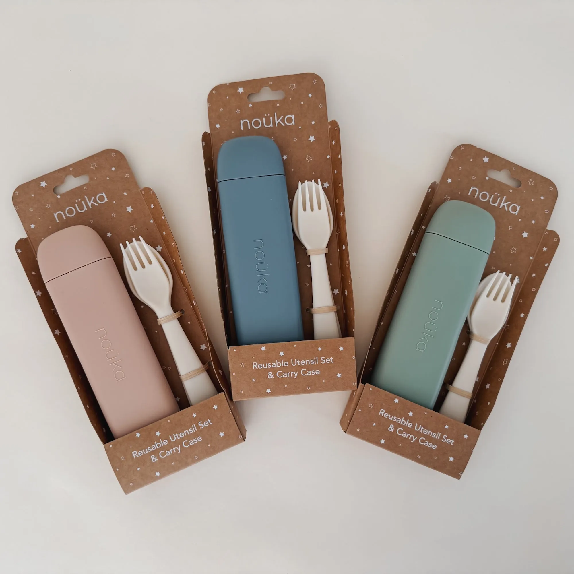 Reusable Utensil Set & Carry Case - Wave (Min. of 2 PK, Multiples of 2 PK)