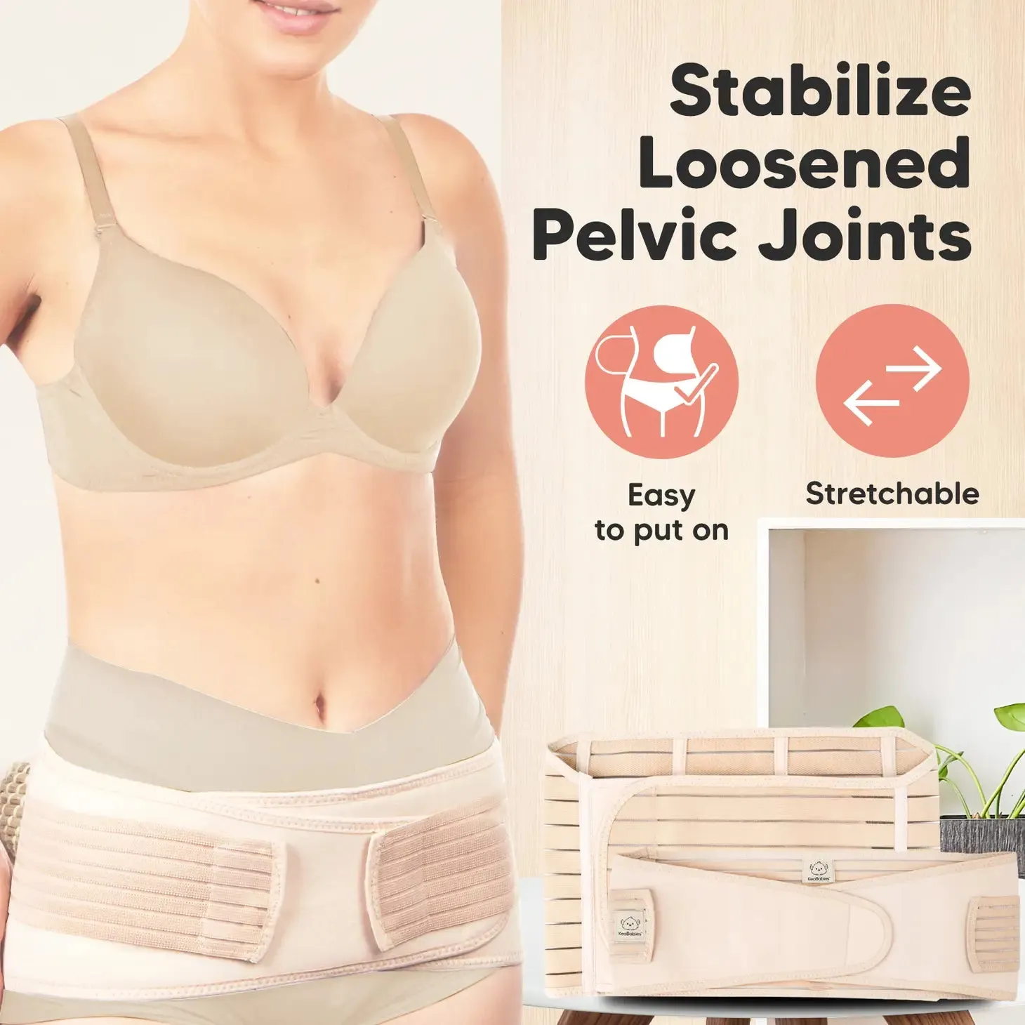 Revive 3 in 1 Postpartum Belt (Classic Ivory, M/L)
