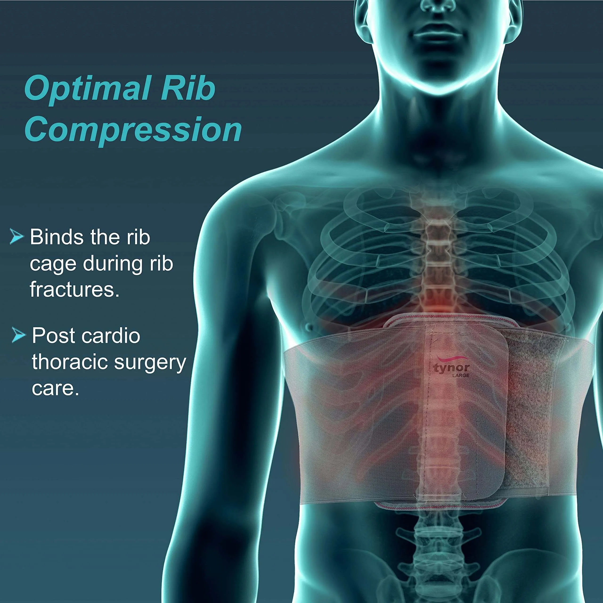 Rib Injury Binder Belt | Fractured Ribs | Sternum & Post Surgery Care