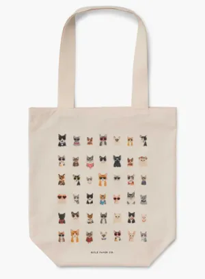 Rifle Paper Cool Cats Canvas Tote Bag