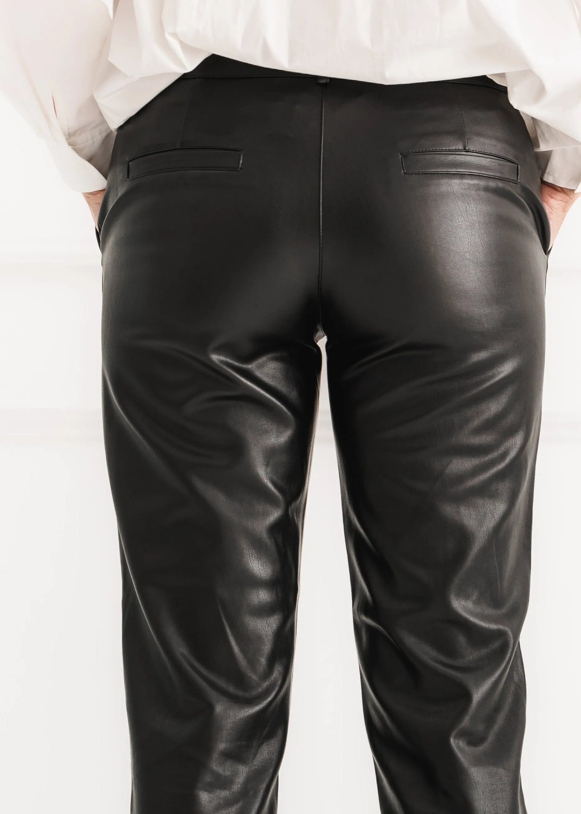 Rino & Pelle Vegan Leather Chino Trousers