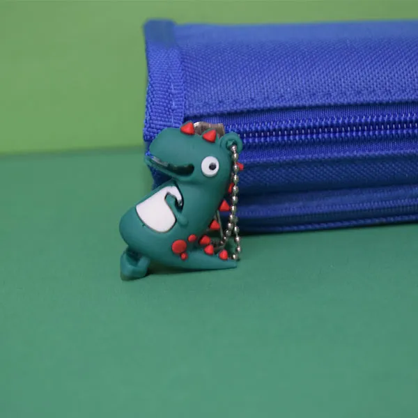 Roo Aar Pencil Case With Attached Key Chain,  Waterproof Storage Case, Makeup Pouch, Large Capacity,  Stylish Stationery Storage, Water Proof.