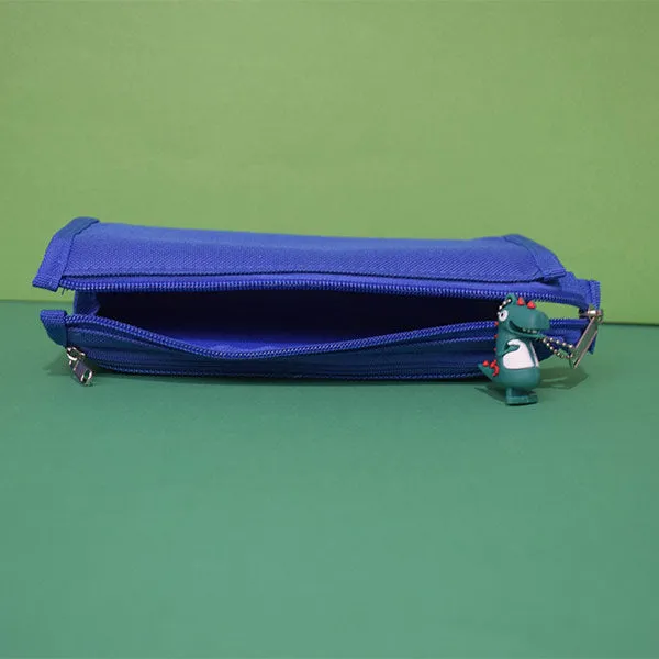 Roo Aar Pencil Case With Attached Key Chain,  Waterproof Storage Case, Makeup Pouch, Large Capacity,  Stylish Stationery Storage, Water Proof.