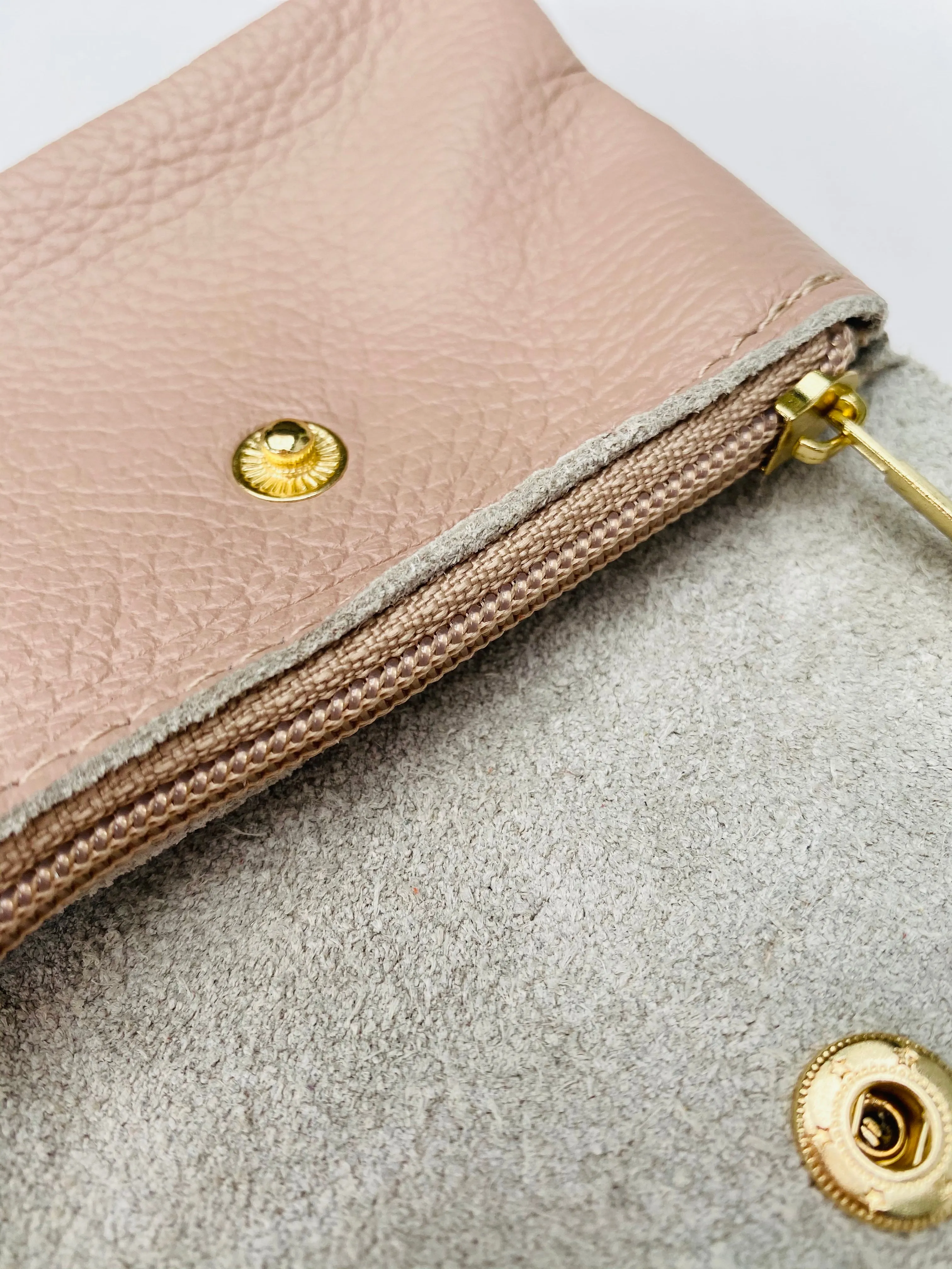 Rose Pink Soft Leather Small Purse