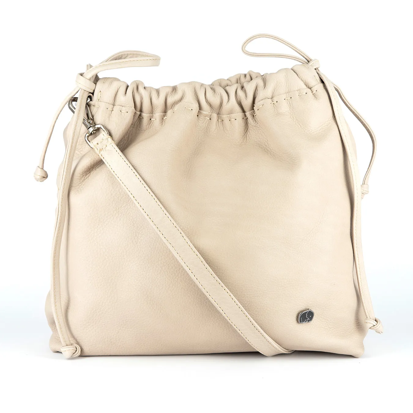 Rossa : Ladies Leather Crossbody Handbag in Gravel Vintage