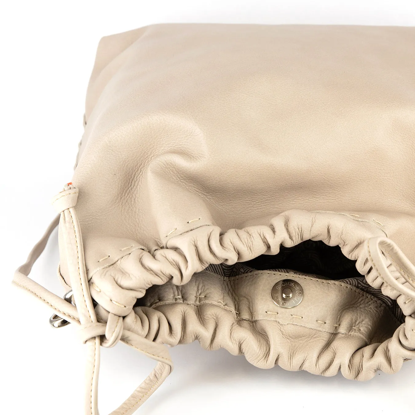 Rossa : Ladies Leather Crossbody Handbag in Gravel Vintage