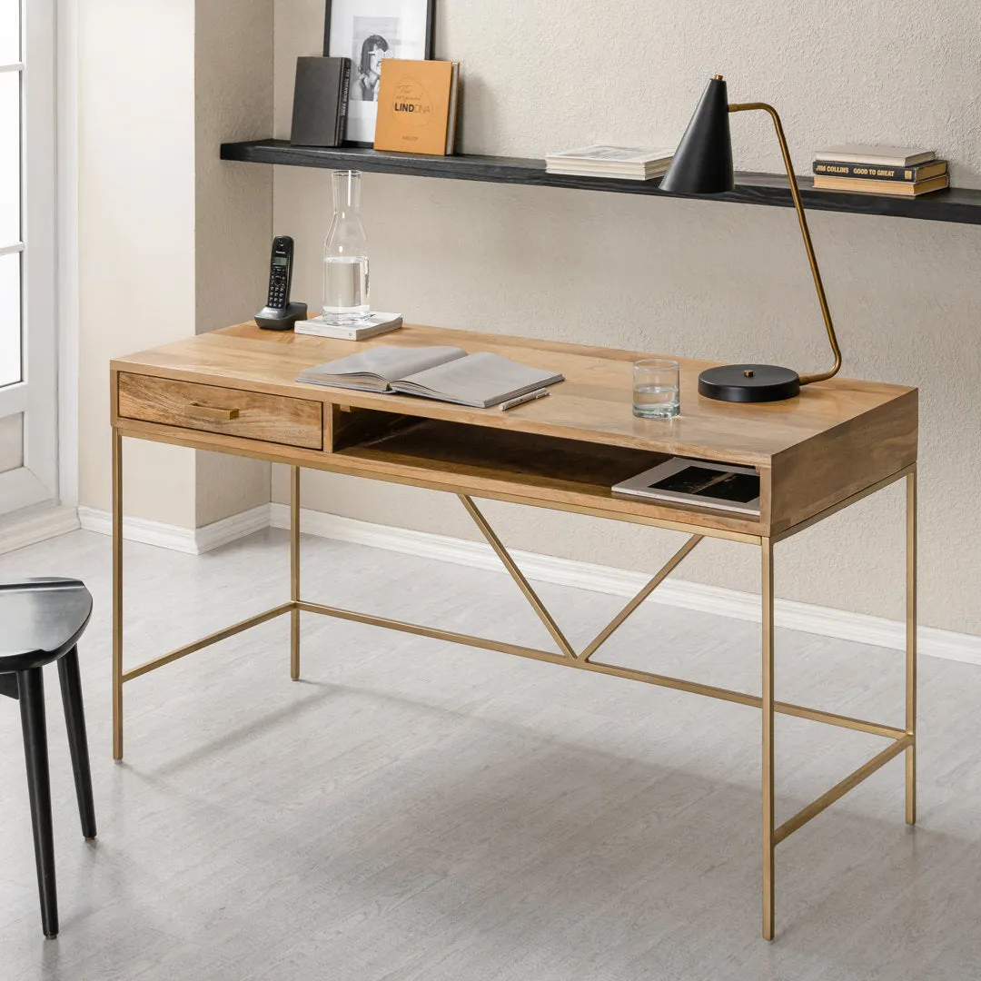 Rowley Desk Joss & Main Color (Top/Frame): Natural
