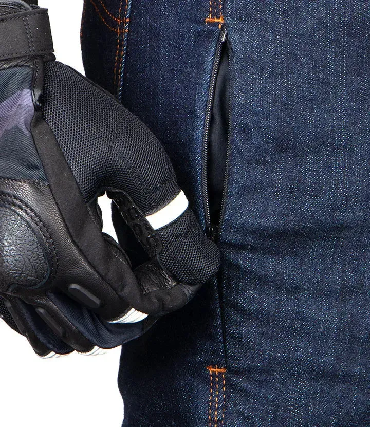 Rynox Downtown Pro Motorcycle Riding Denim (Indigo Blue)