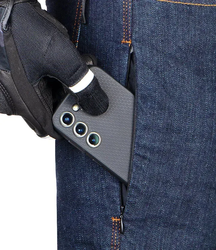 Rynox Downtown Pro Motorcycle Riding Denim (Indigo Blue)