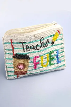 SALE TEACHER FUEL SEEDBEAD COIN PURSE