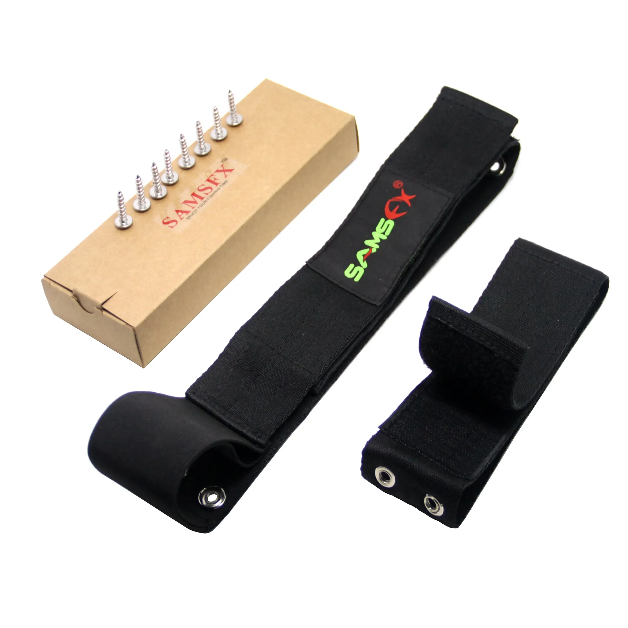 SAMSFX Marine Rod Saver Pole Holder Rod Tamer Deck Mount Safety Strap for Kayak Boating Fishing