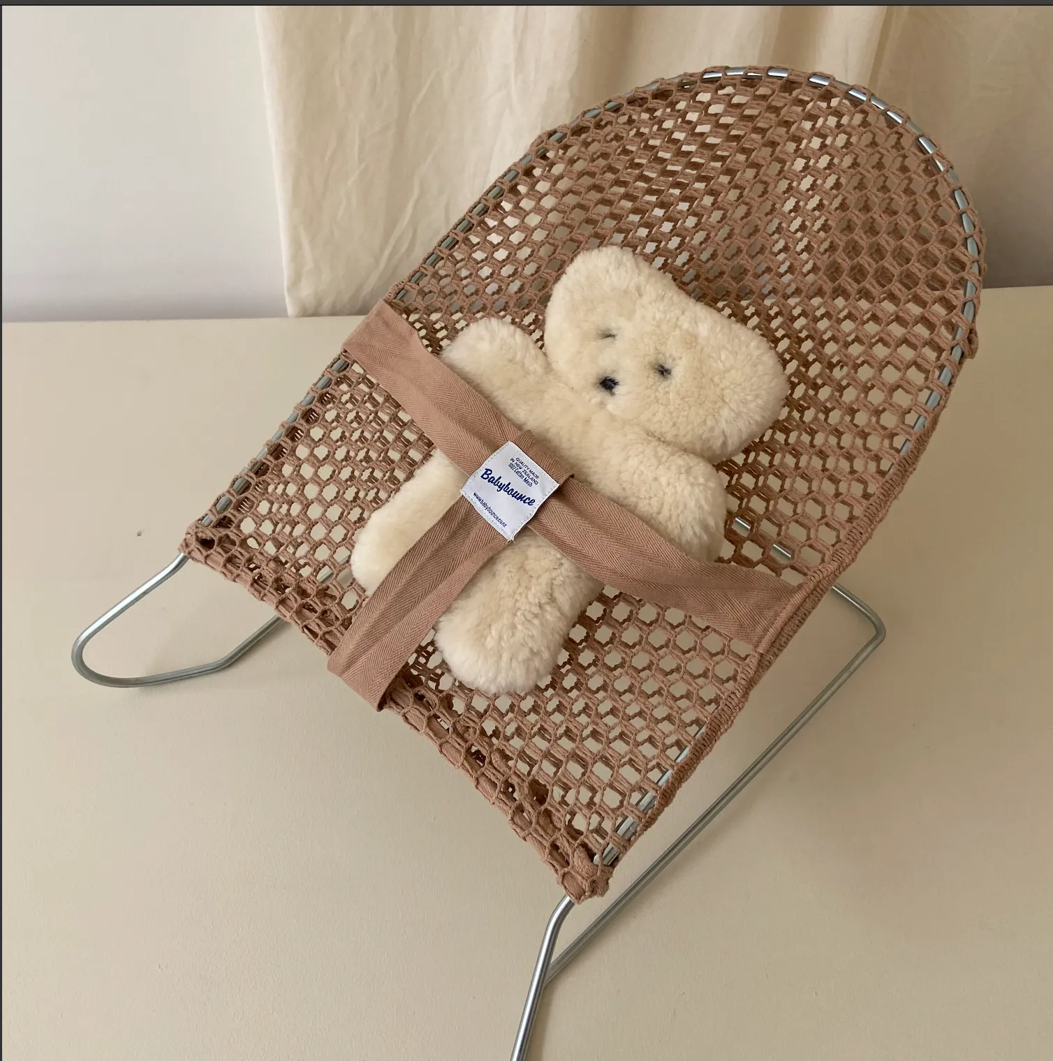 SAND CROCHET BABY HAMMOCK - BACK IN STOCK