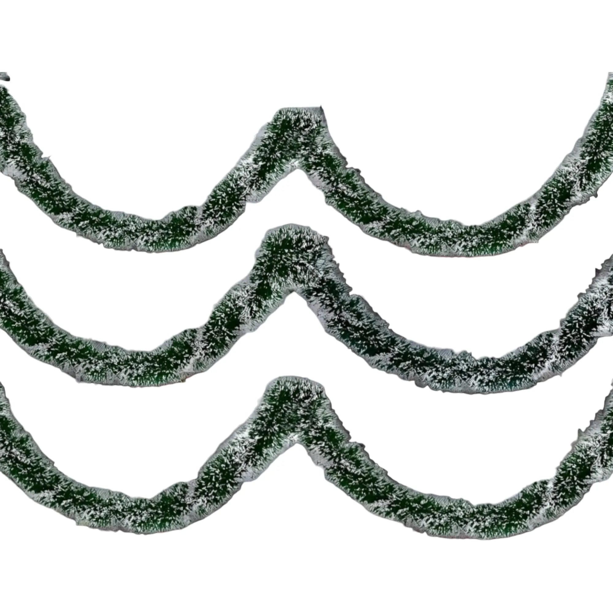 Saudeep India 6 Ft Snow Garland for Christmas Tree Decoration | Xmas Tree Ornaments Tinsel Hanging Strings Snow Garland | Christmas Decorations Items Home Office Railing Decor (Set of 5)