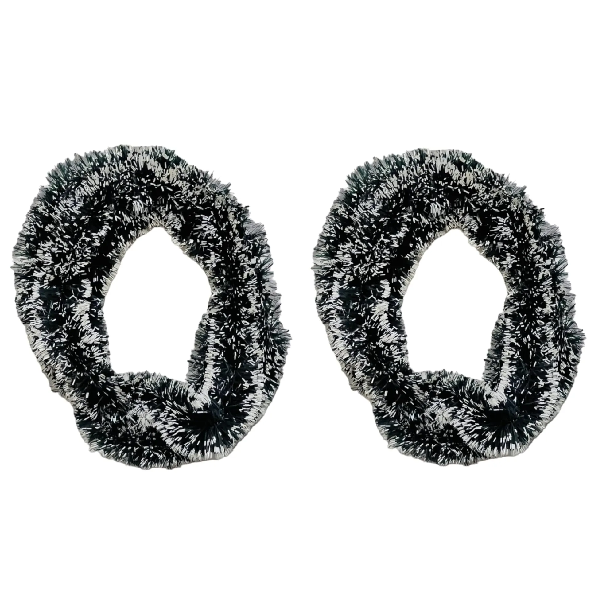 Saudeep India 6 Ft Snow Garland for Christmas Tree Decoration | Xmas Tree Ornaments Tinsel Hanging Strings Snow Garland | Christmas Decorations Items Home Office Railing Decor (Set of 5)