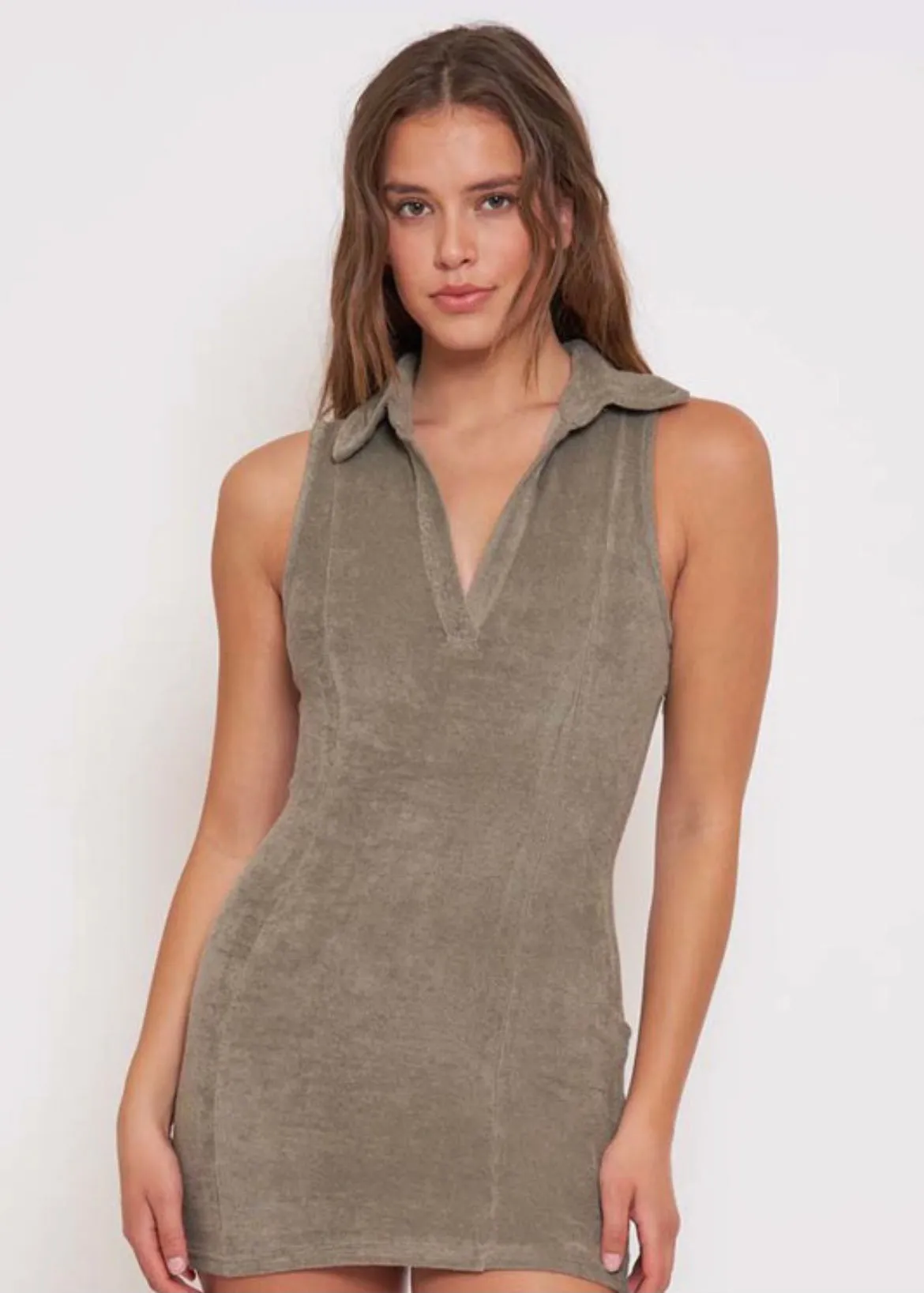 Say My Name Olive Mini Dress