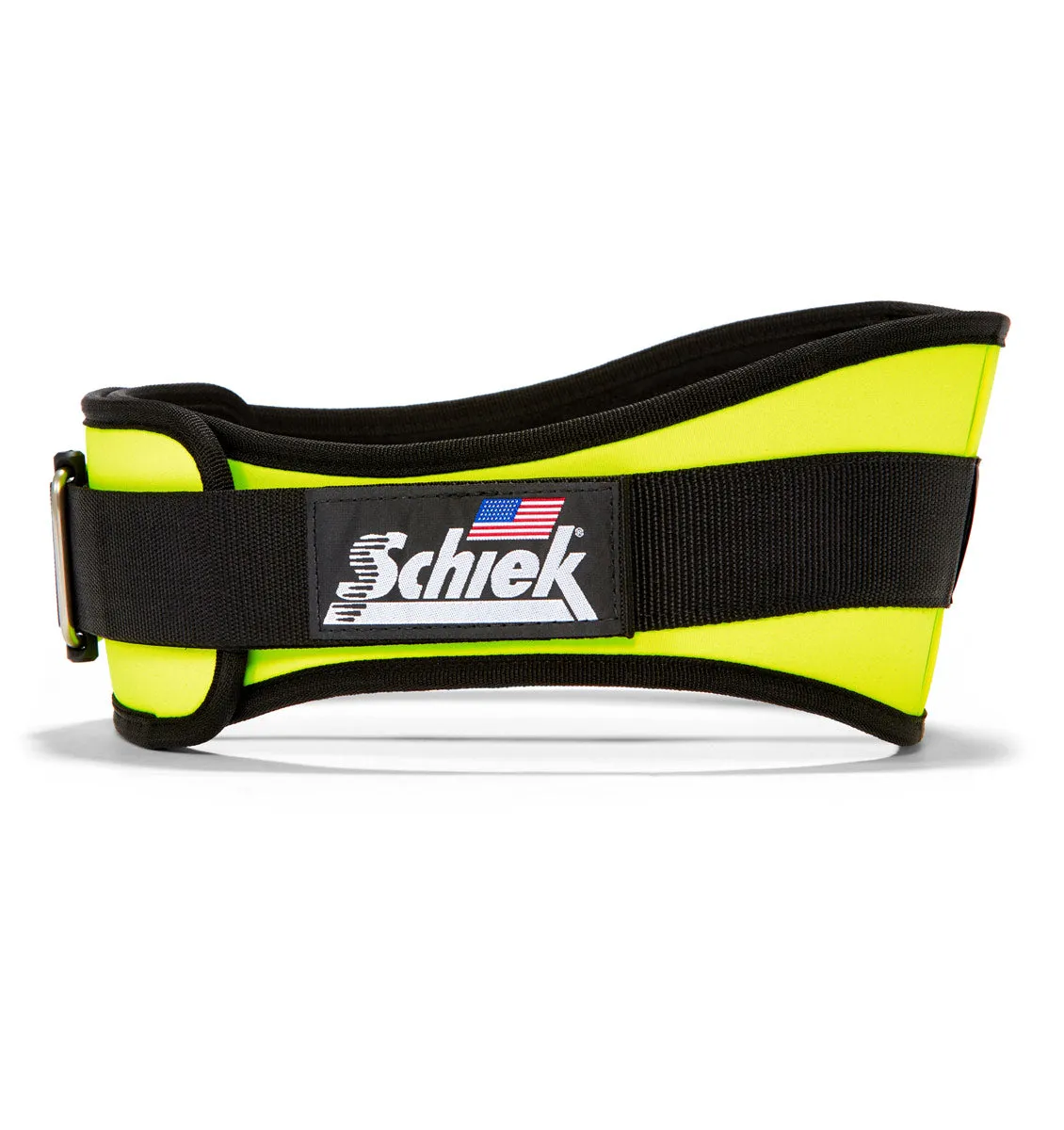 Schiek 2006 Contour Weight Lifting Belt - Neon Yellow