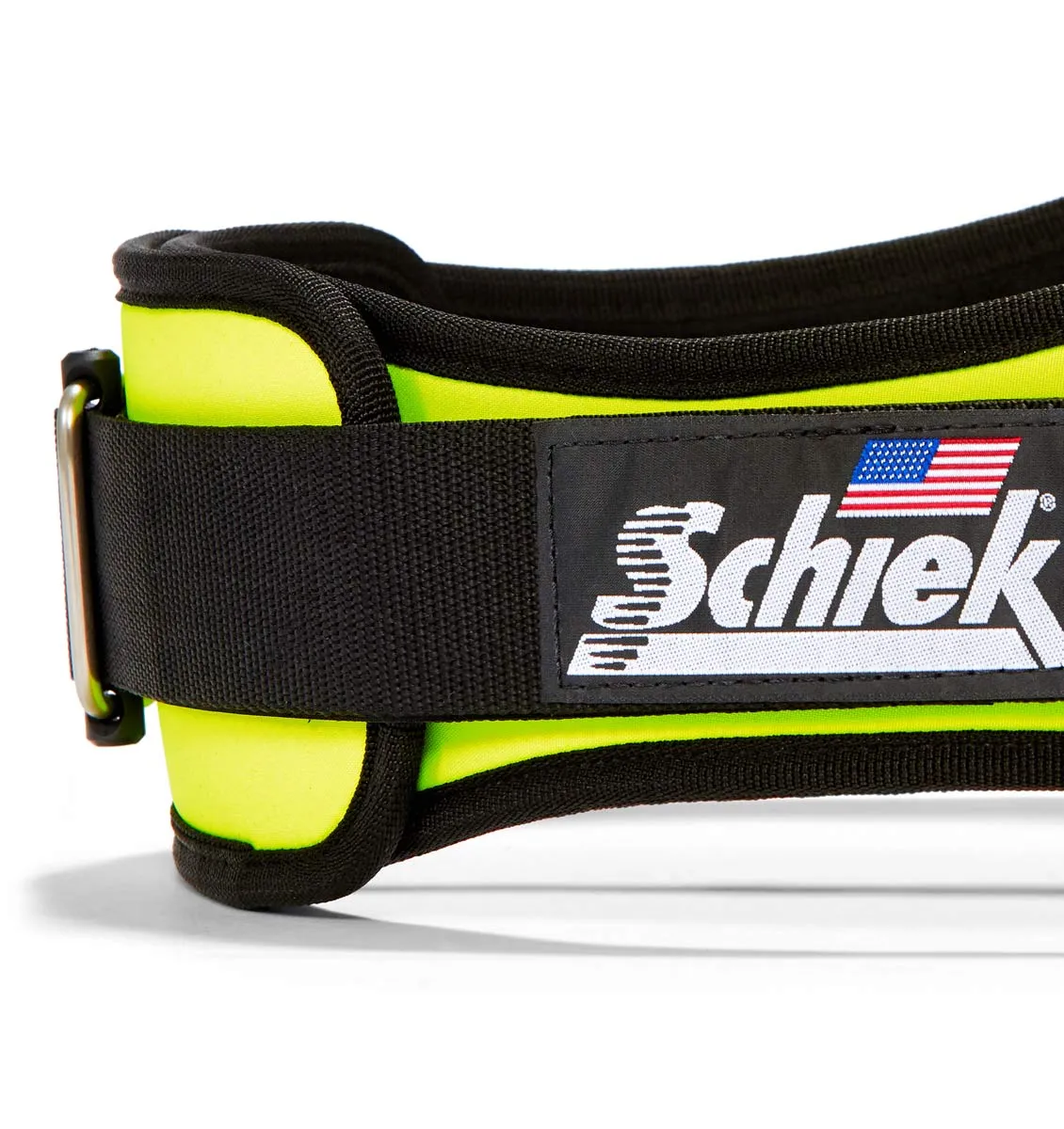 Schiek 2006 Contour Weight Lifting Belt - Neon Yellow