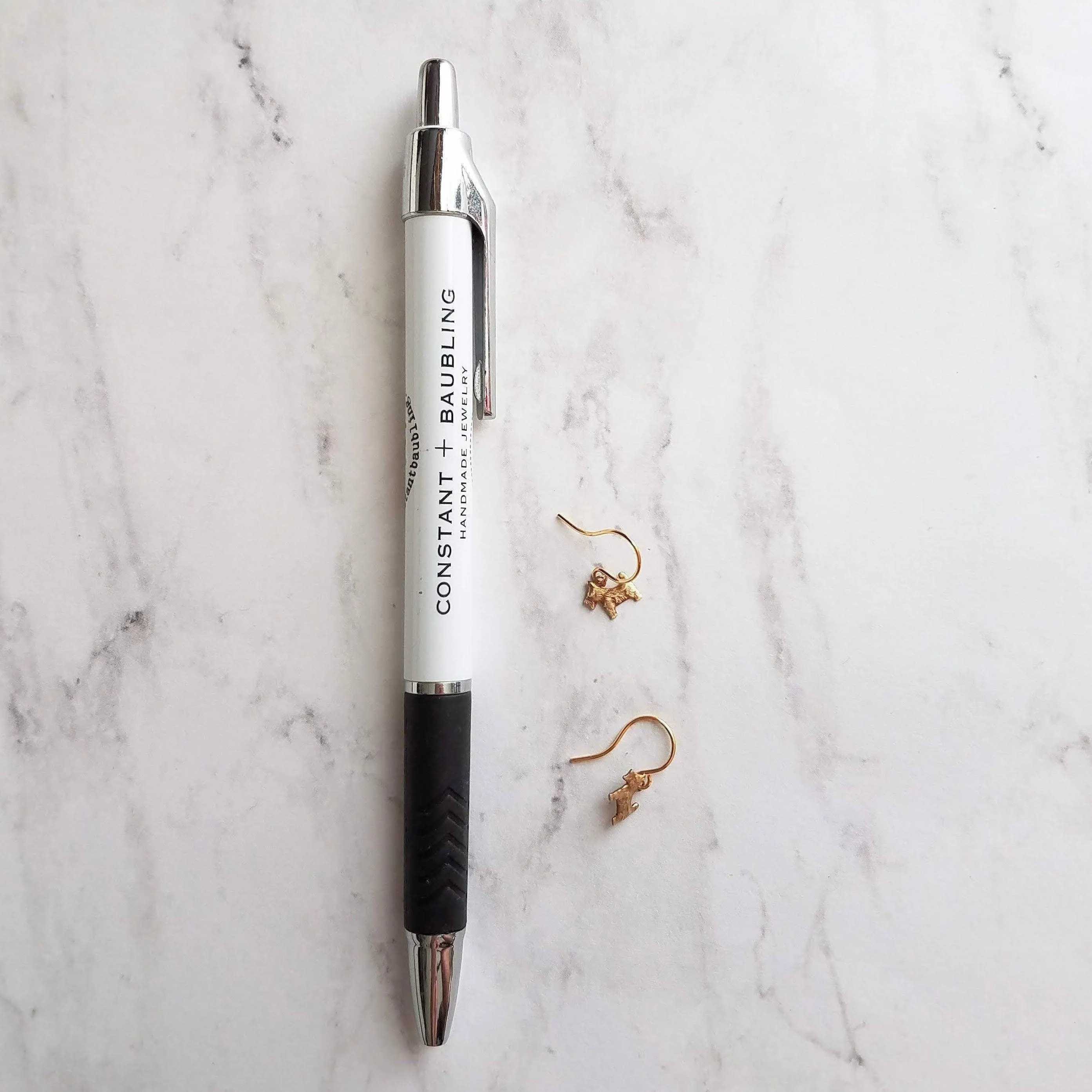 Scottie Dog Earrings, tiny gold dog earring, Scottish Terrier earring, gold dog charm, mini Scottie Dog, gold Scottie Dog, breeder gift, mom