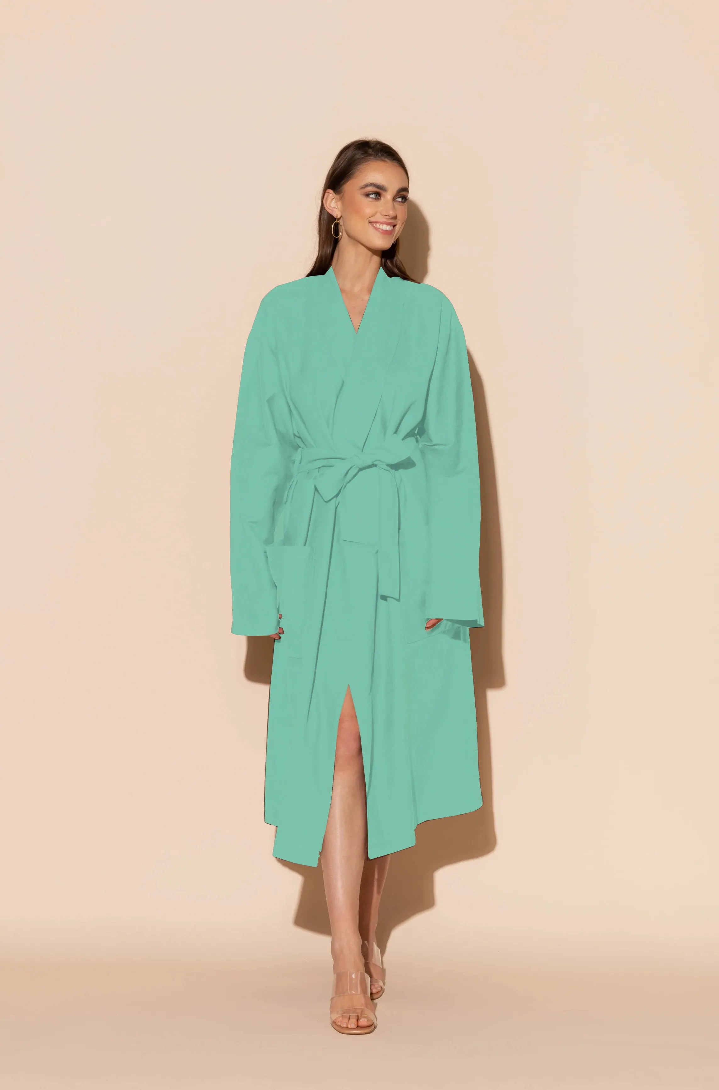 Seafoam Hotel Single Layer Robe