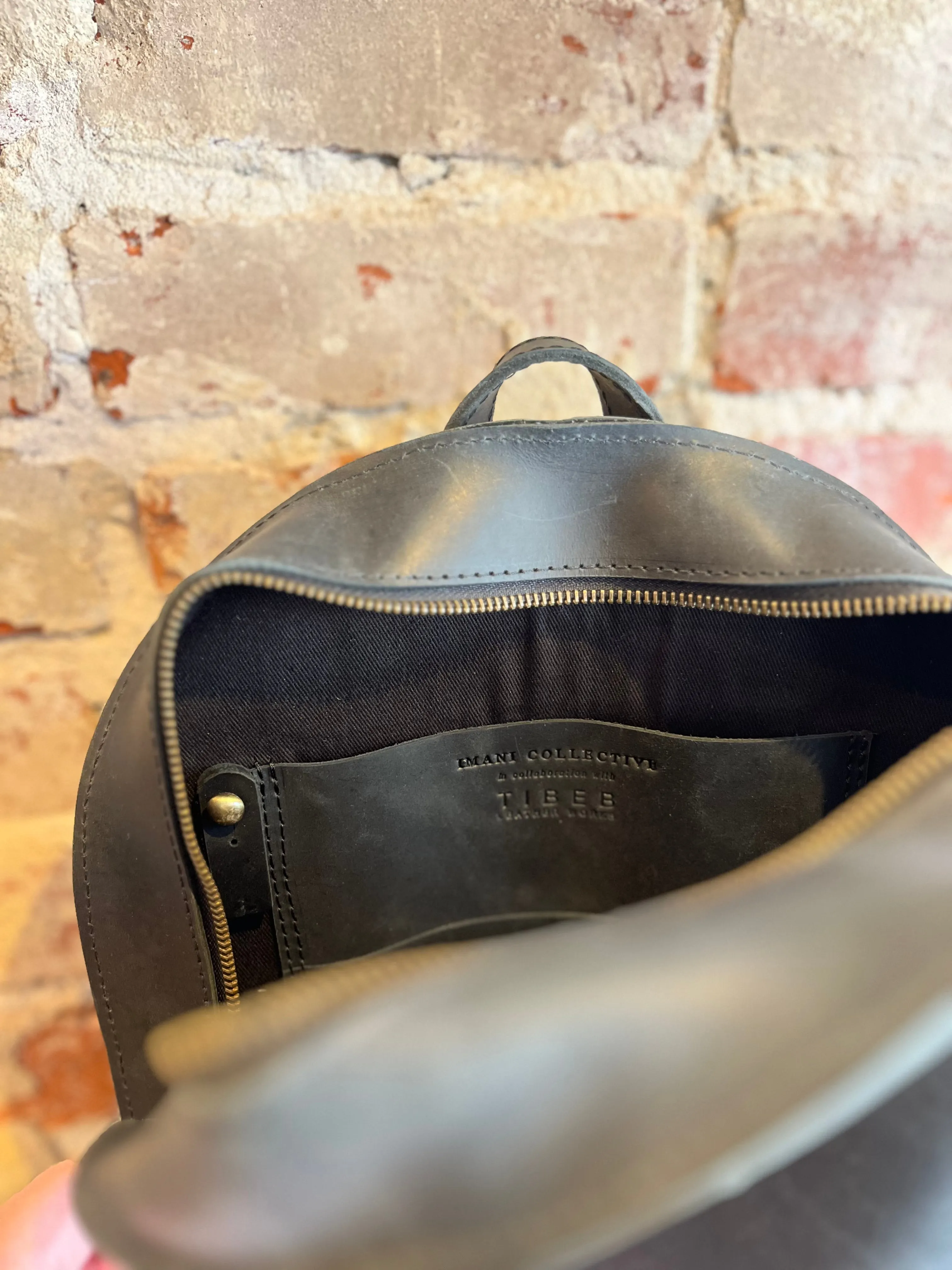Selah Leather Backpack - Black