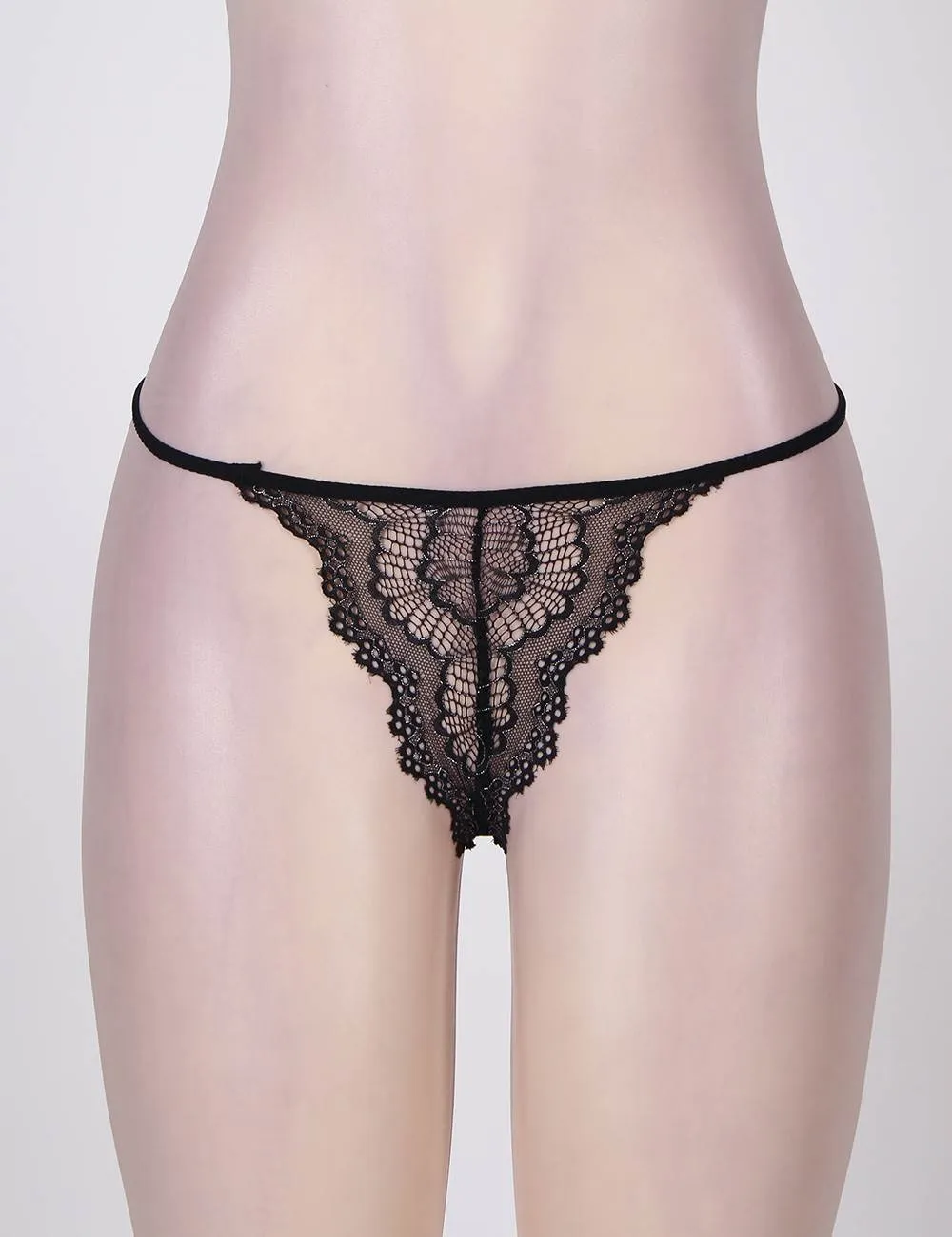 Sexy Delicate Mesh Microfiber Underwire Bra Set