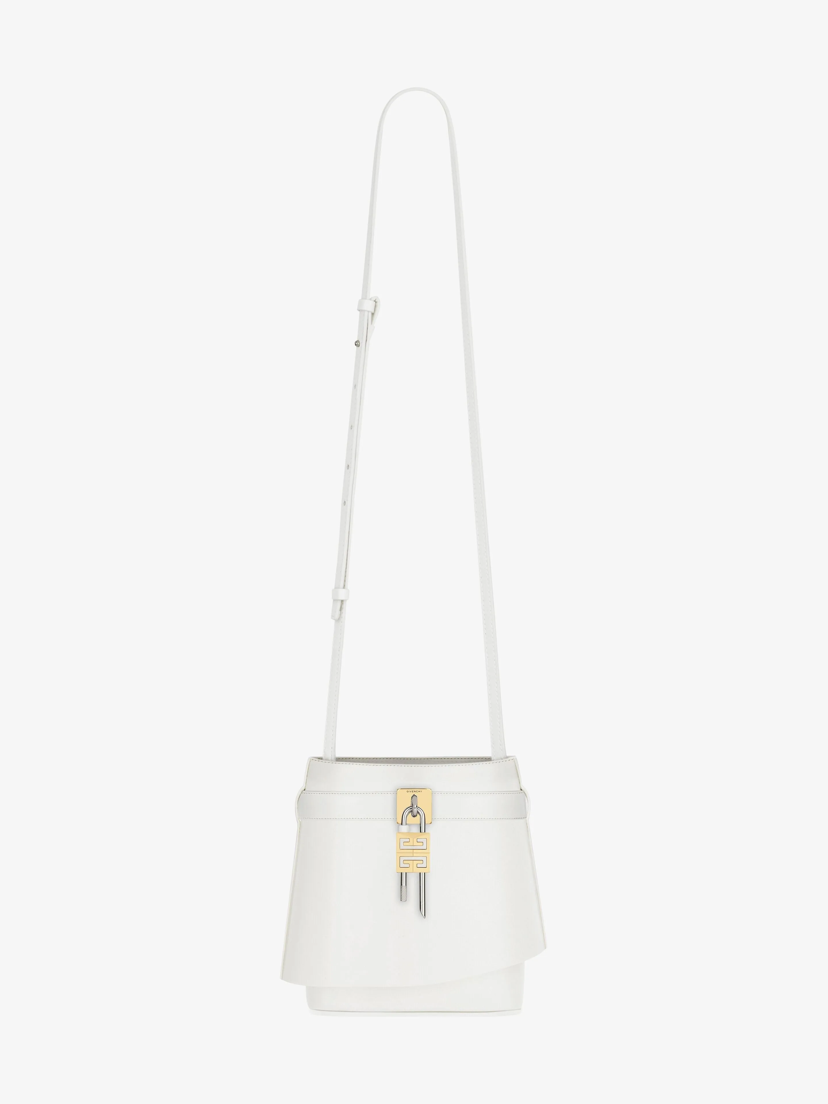 Shark Lock bucket Bag In Box leather