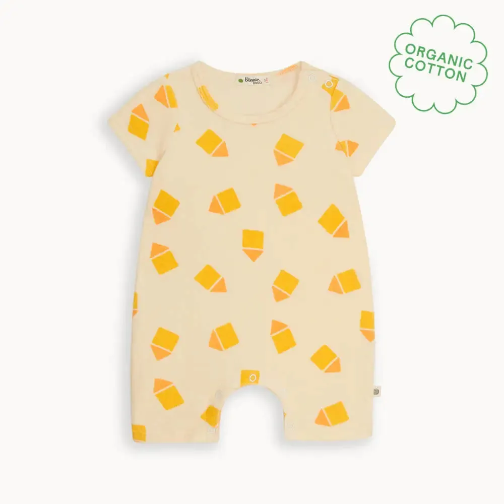 Shrimpy - Yellow Beach Hut Towelling Shortie