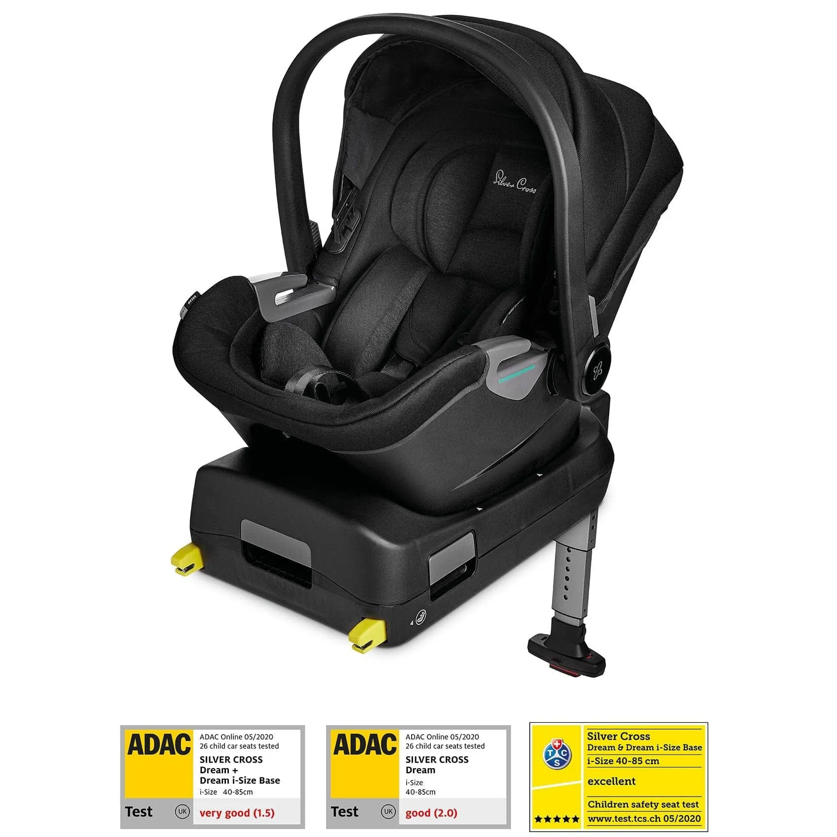 Silver Cross Dream i-Size Car Seat & Base - Black