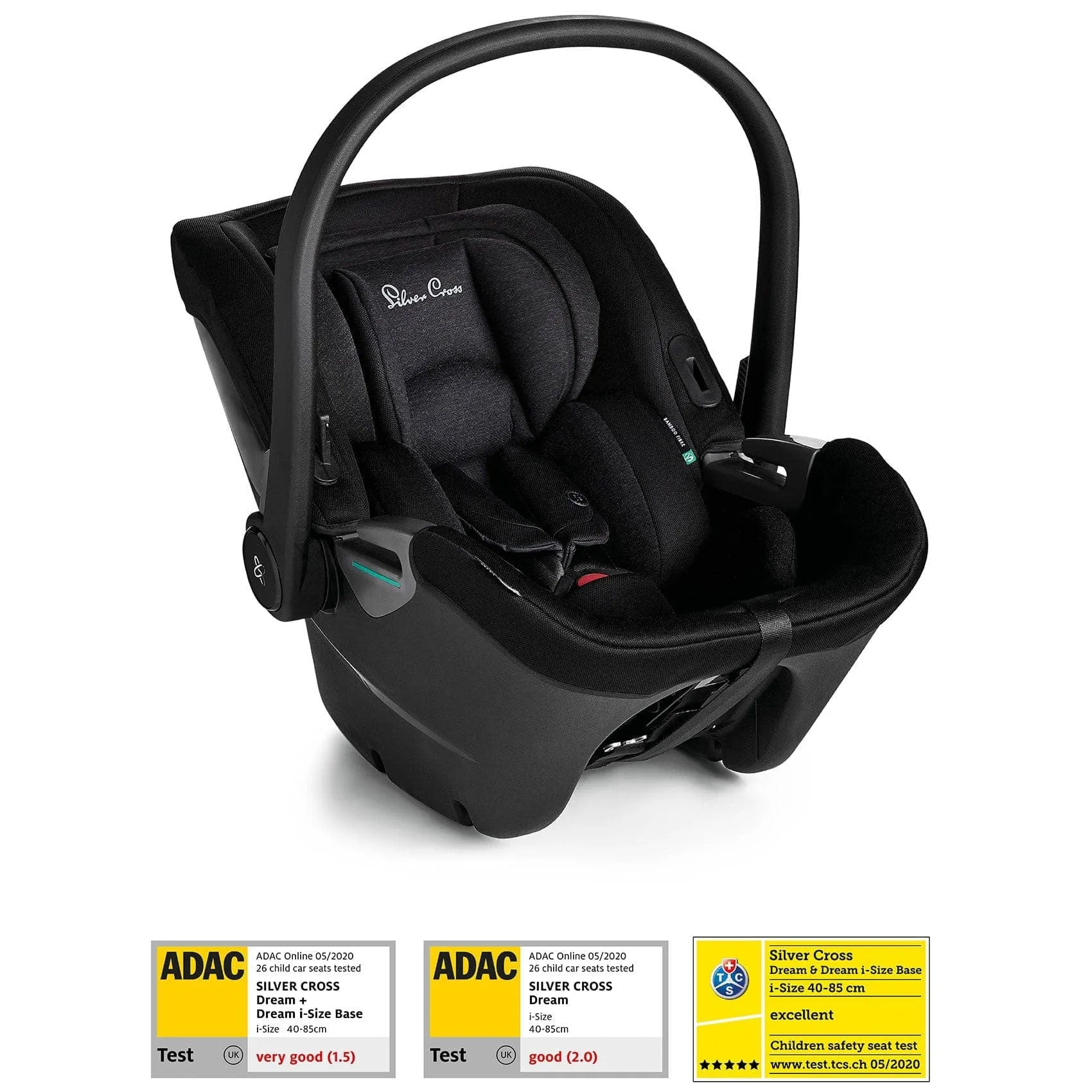 Silver Cross Dream i-Size Car Seat & Base - Black