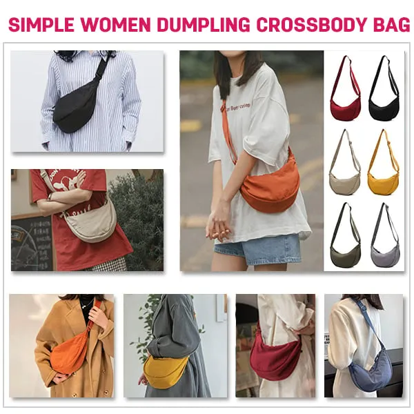 Simple Women Dumpling Crossbody Bag - LAST DAY 70% OFF