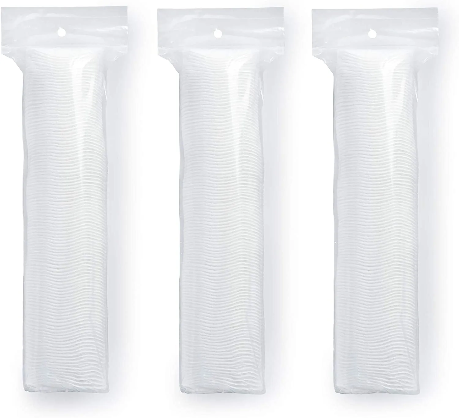 Simply Soft Cotton Rounds (300 Count), 100% Cotton Absorbent and Textured Cotton Pads, Lint-Free