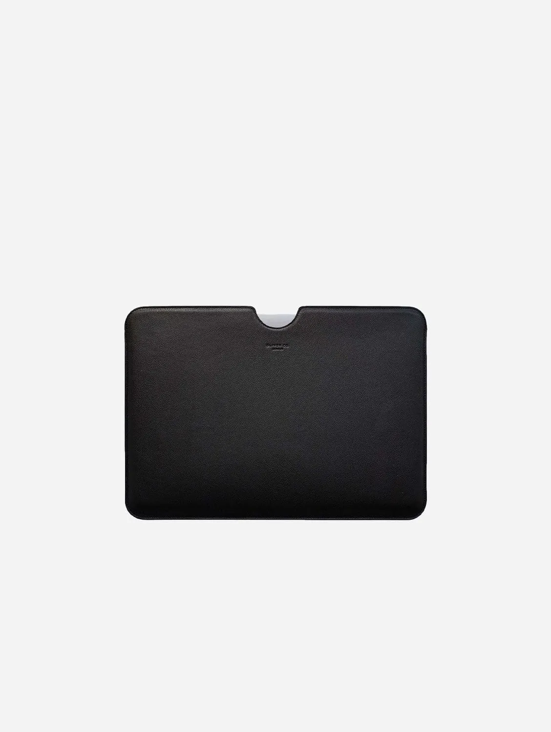 Slim Apple Leather Vegan Laptop Sleeve | Black 13"-16" Options