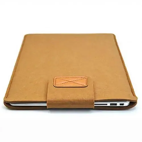 Slim Felt Sleeve Tablet Case – Solid Color Storage Bag for MacBooks