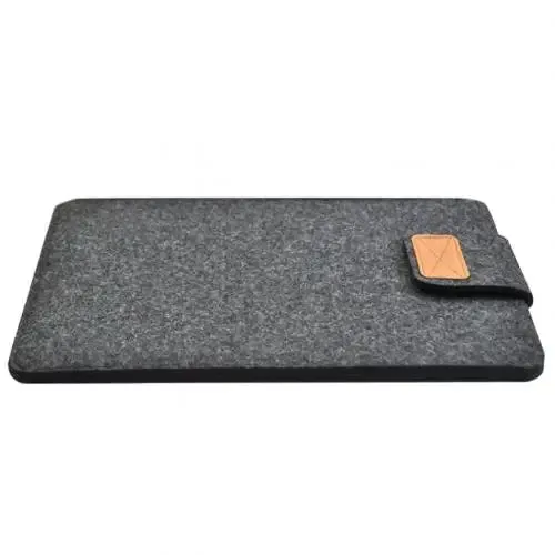 Slim Felt Sleeve Tablet Case – Solid Color Storage Bag for MacBooks
