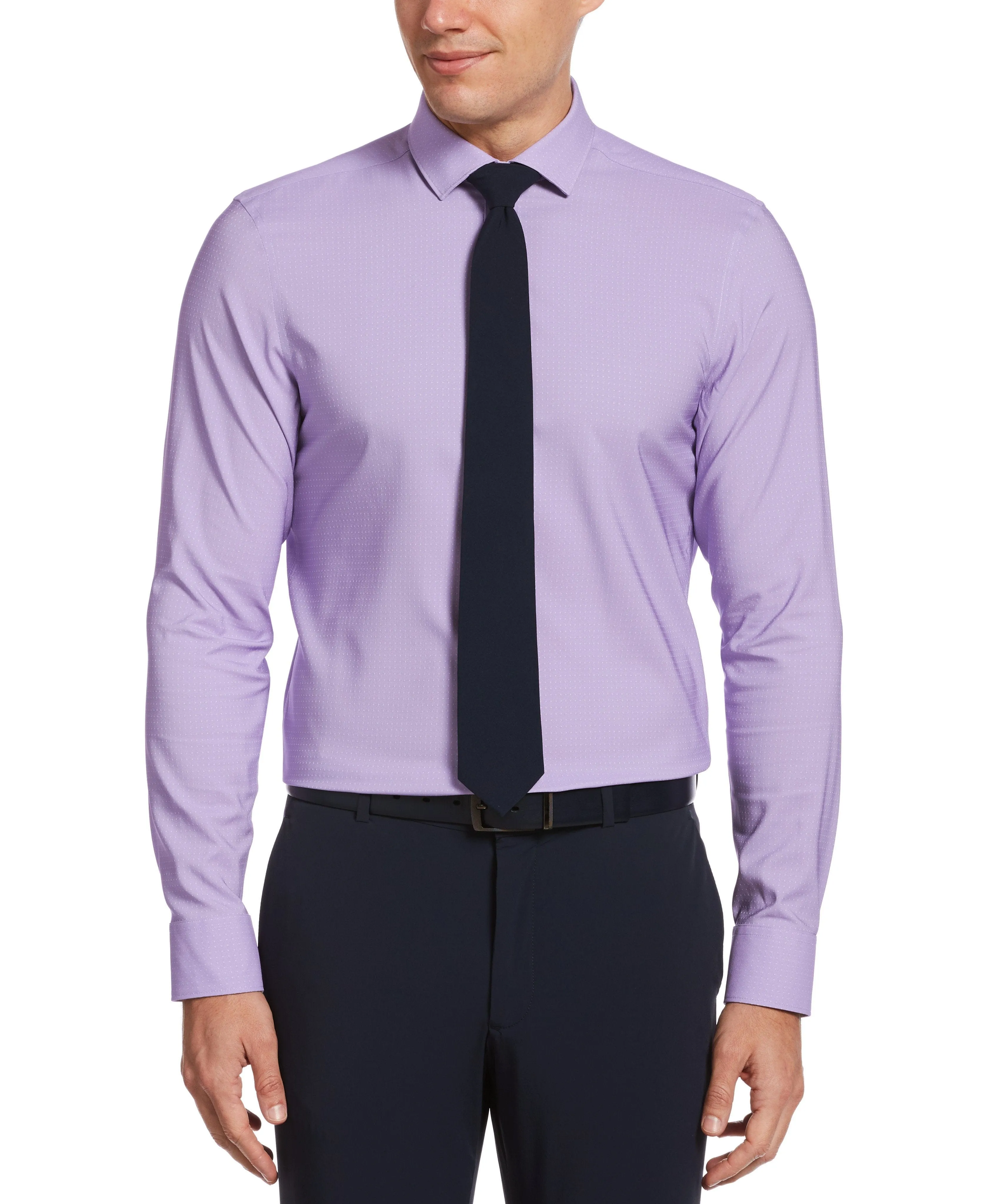 Slim Fit Non-Iron Lilac Dobby Tech Dress Shirt