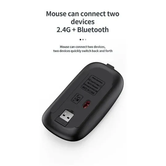 Slim Rechargeable Bluetooth Keyboard and Mouse Combo