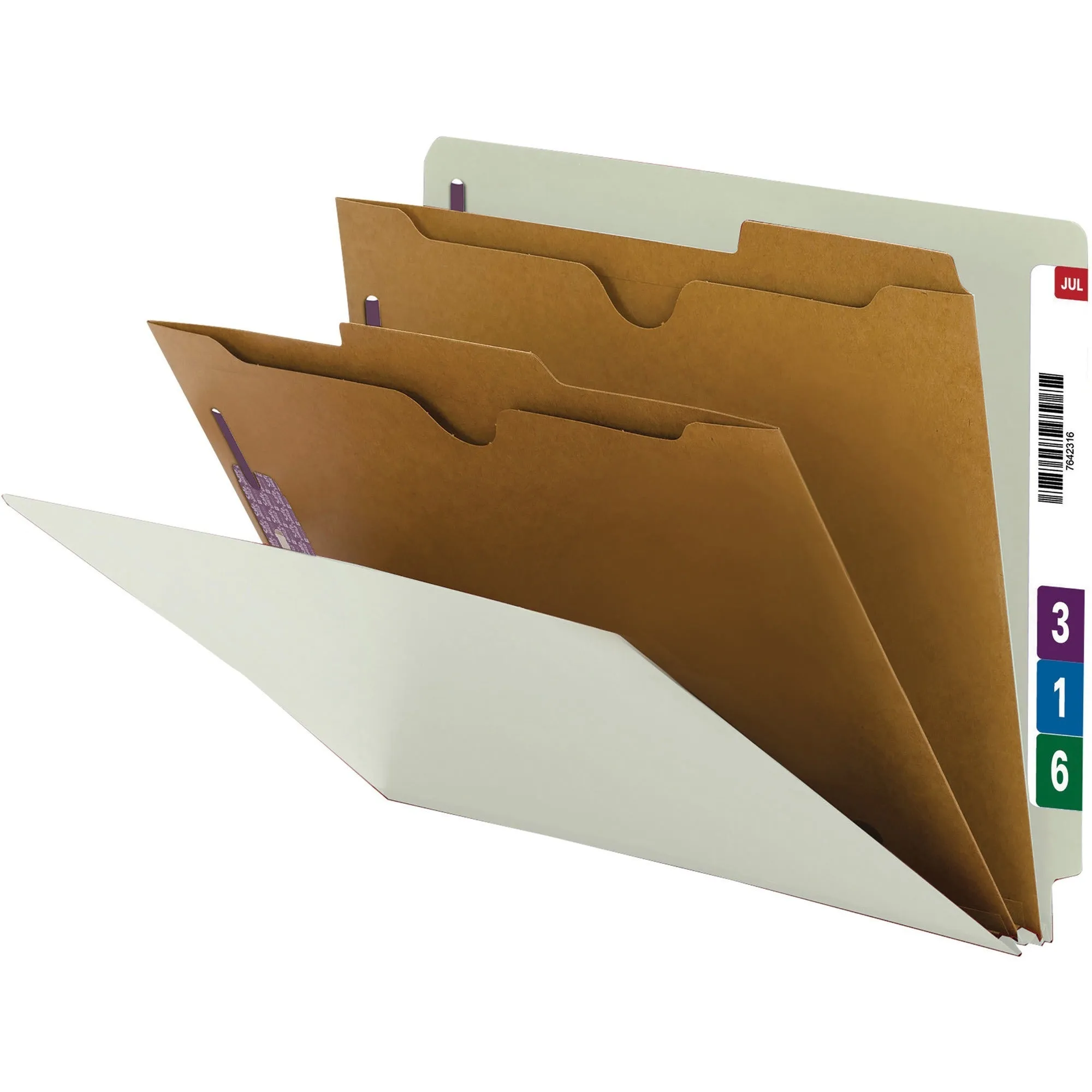 Smead 1/3 Tab Cut Letter Recycled Classification Folder