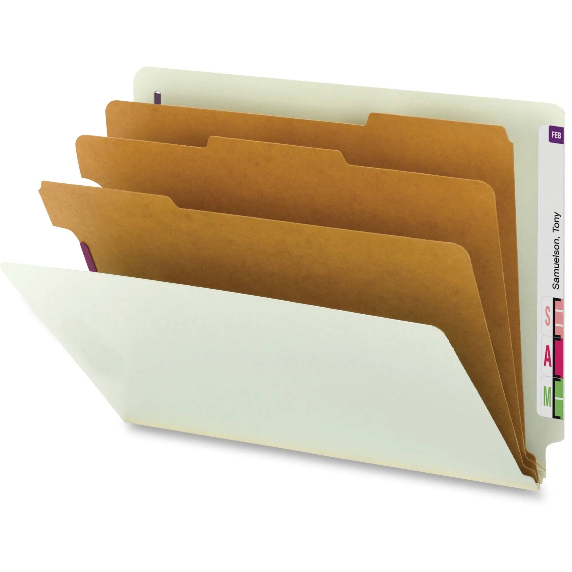 Smead 1/3 Tab Cut Letter Recycled Classification Folder