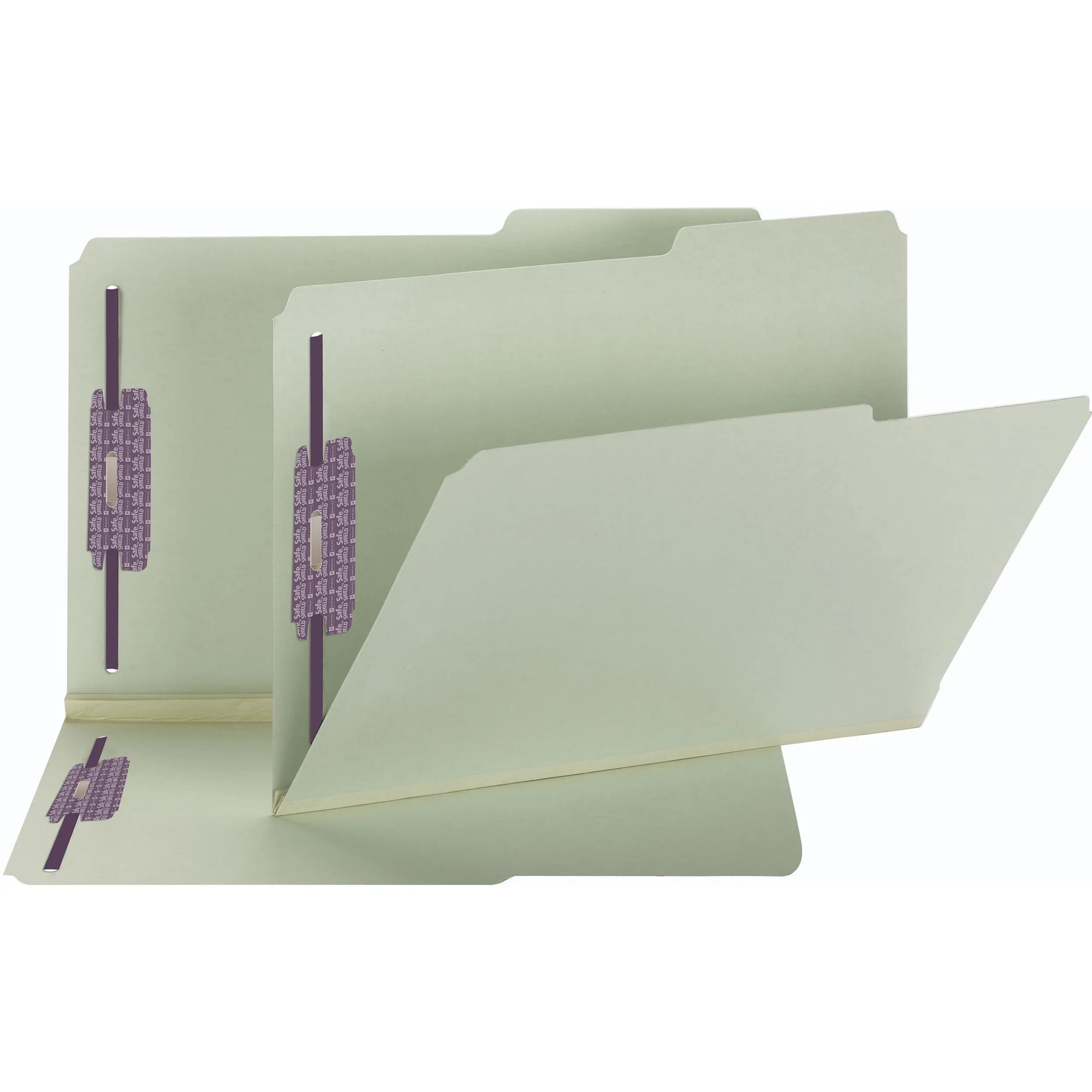 Smead 2/5 Tab Cut Legal Recycled Fastener Folder