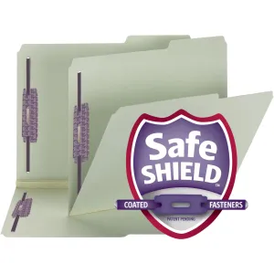 Smead 2/5 Tab Cut Letter Recycled Fastener Folder