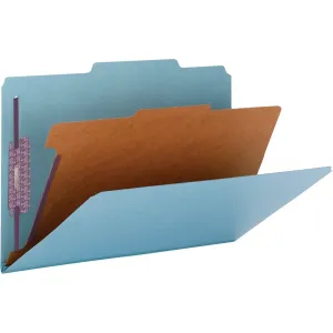 Smead Colored Pressboard Classification Folders with SafeSHIELD® Coated Fastener Technology