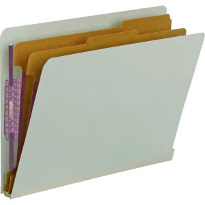Smead End Tab Classification Folders with SafeSHIELD® Coated Fastener Technology