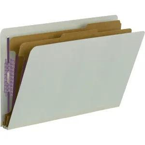 Smead End Tab Classification Folders with SafeSHIELD® Coated Fastener Technology