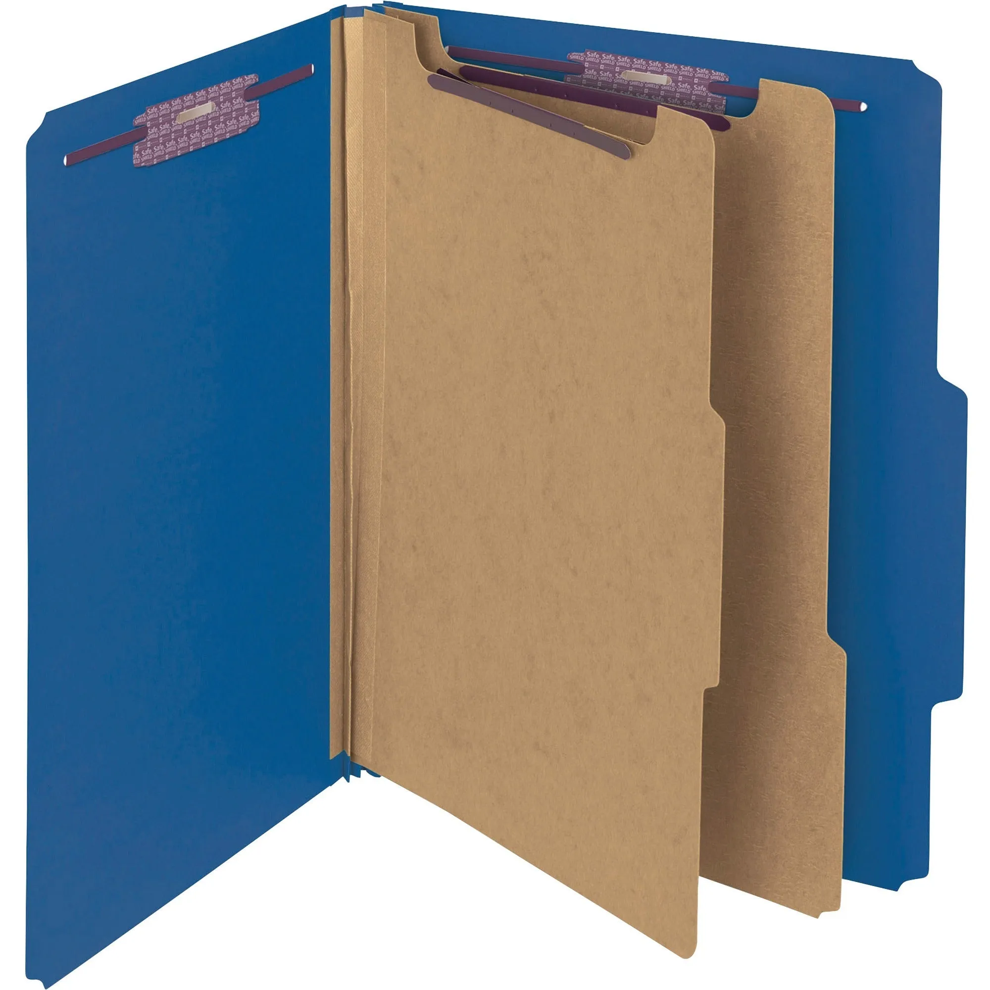 Smead PressGuard® Classification Folders with SafeSHIELD® Coated Fastener Technology