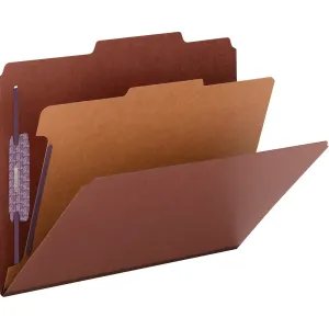 Smead SafeSHIELD 2/5 Tab Cut Letter Recycled Classification Folder