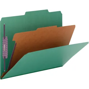 Smead SafeSHIELD 2/5 Tab Cut Letter Recycled Classification Folder
