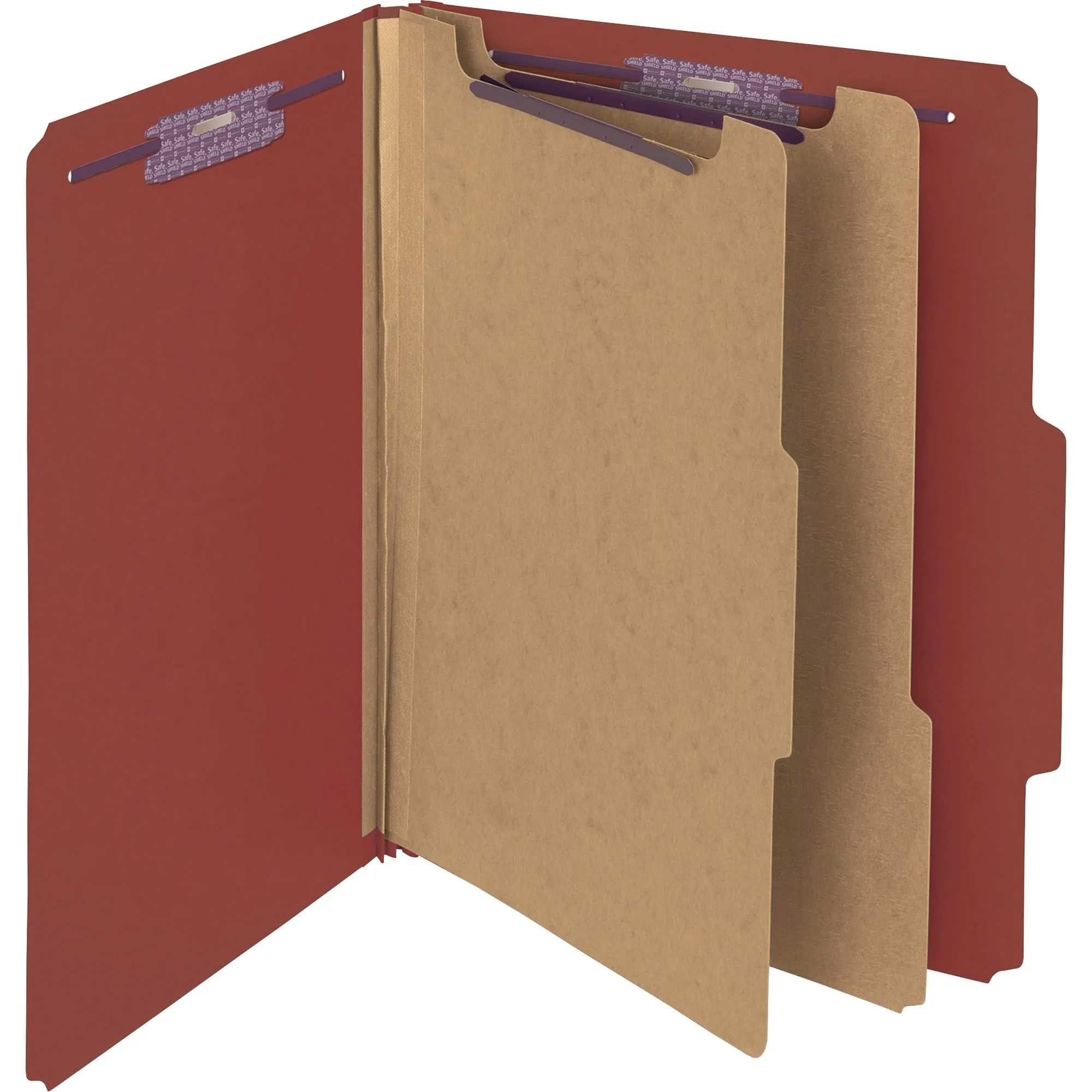 Smead SafeSHIELD 2/5 Tab Cut Letter Recycled Classification Folder