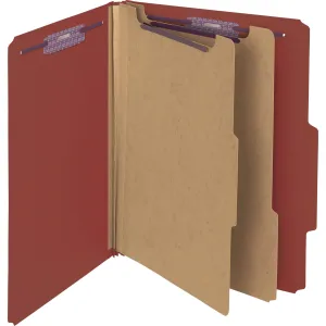 Smead SafeSHIELD 2/5 Tab Cut Letter Recycled Classification Folder
