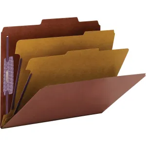 Smead SafeSHIELD 2/5 Tab Cut Letter Recycled Classification Folder