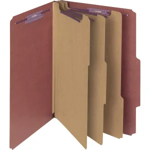 Smead SafeSHIELD 3-Divider Classification Folders